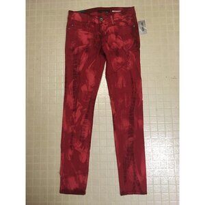 New W TAGS! HOT TOPIC LOVESICK womens juniors size 3 red skinny jeans pants